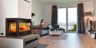Inserto da camino a legna trifacciale Adour 600 CLID - Ecodesign 2022