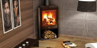 Stufa contemporanea a legna Atlantic 611R-613R - Ecodesign 2022