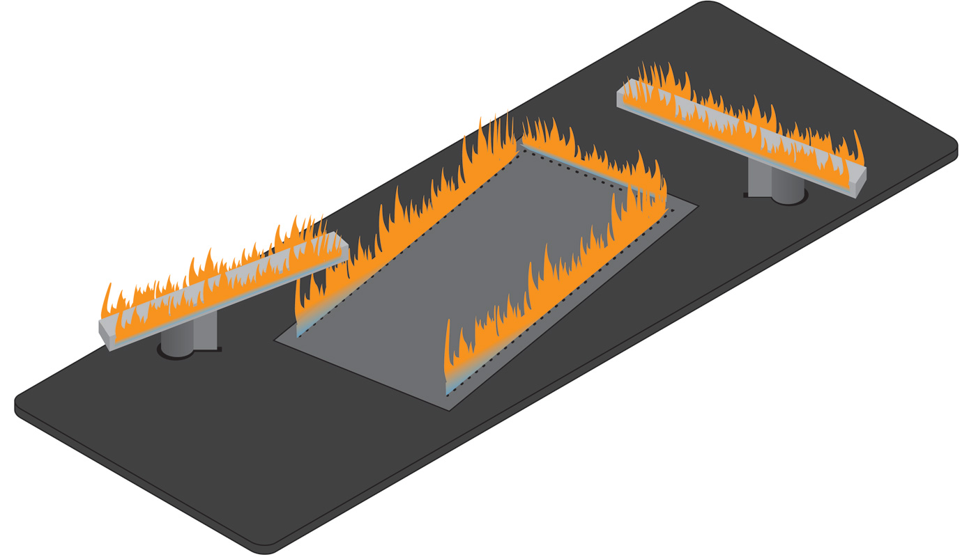 Bruciatori camino a gas: la differenza tra Flat e Real Flame burner -  Zetalinea Srl