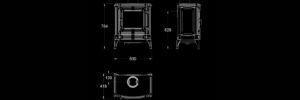 Stufa classica catalitica a legna 5 stelle in Conto Termico S 33 5S - Ecodesign 2022
